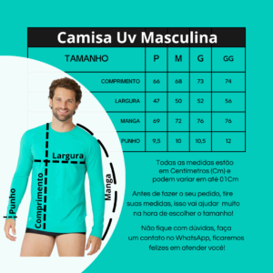 Tabela de medidas Cabide